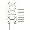 Qwfrm Double-Helix Steel Plant Trellis Bronze 28 Inch - Product view